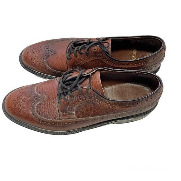 Vintage NWT Stacy Adams Brown Men’s Lace Up Dress Shoes Size 8.5 D main image 6
